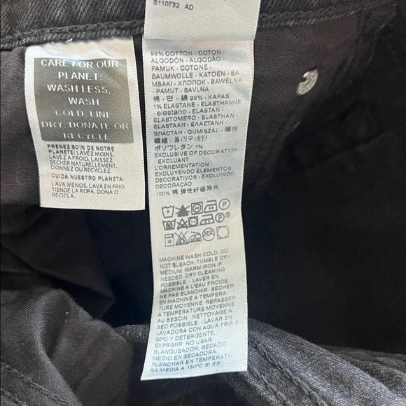 Levi’s Wedgie Bootcut Jeans in Washed Black Size 28 - Picture 5 of 5